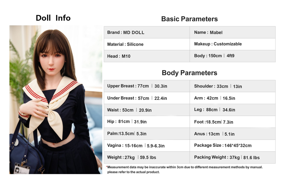 150cm/4ft9 E-cup Silicone Sex Doll – Juno