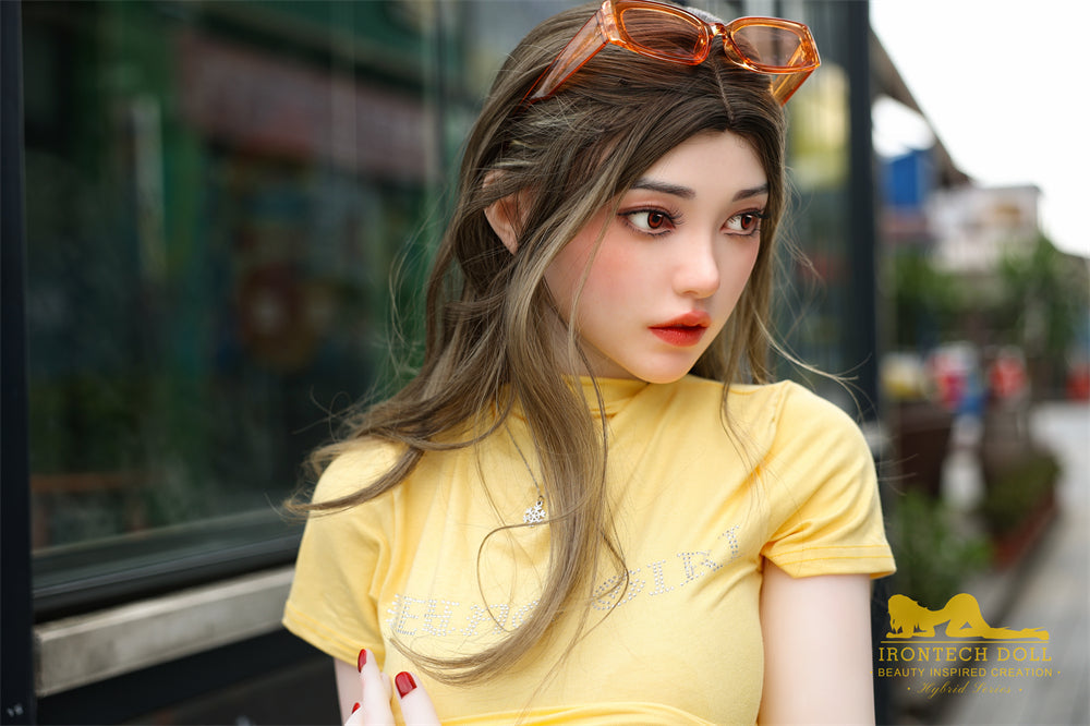 159cm/5ft2 F-cup Silicone Head TPE Body Sex Doll – Eileen
