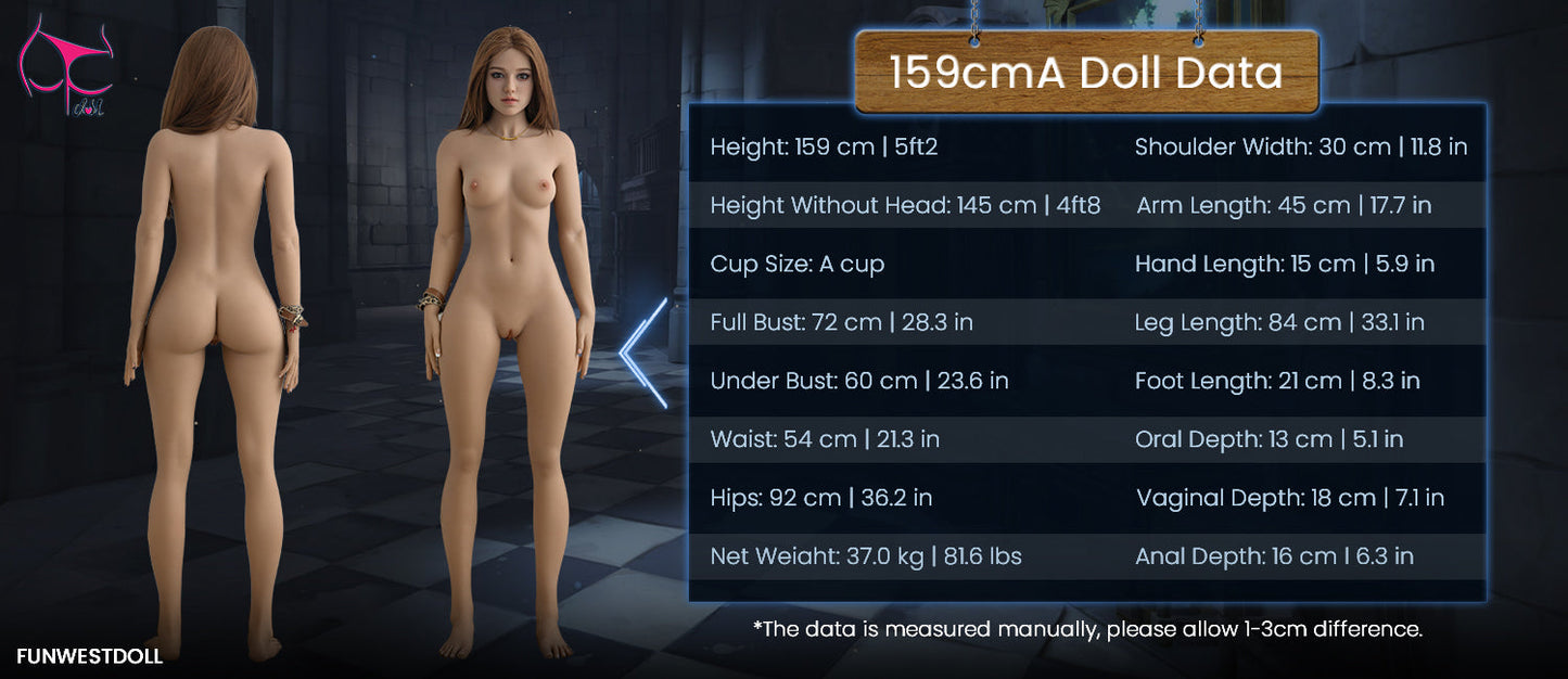 159cm/5ft2 A-cup TPE Sex Doll – Clara