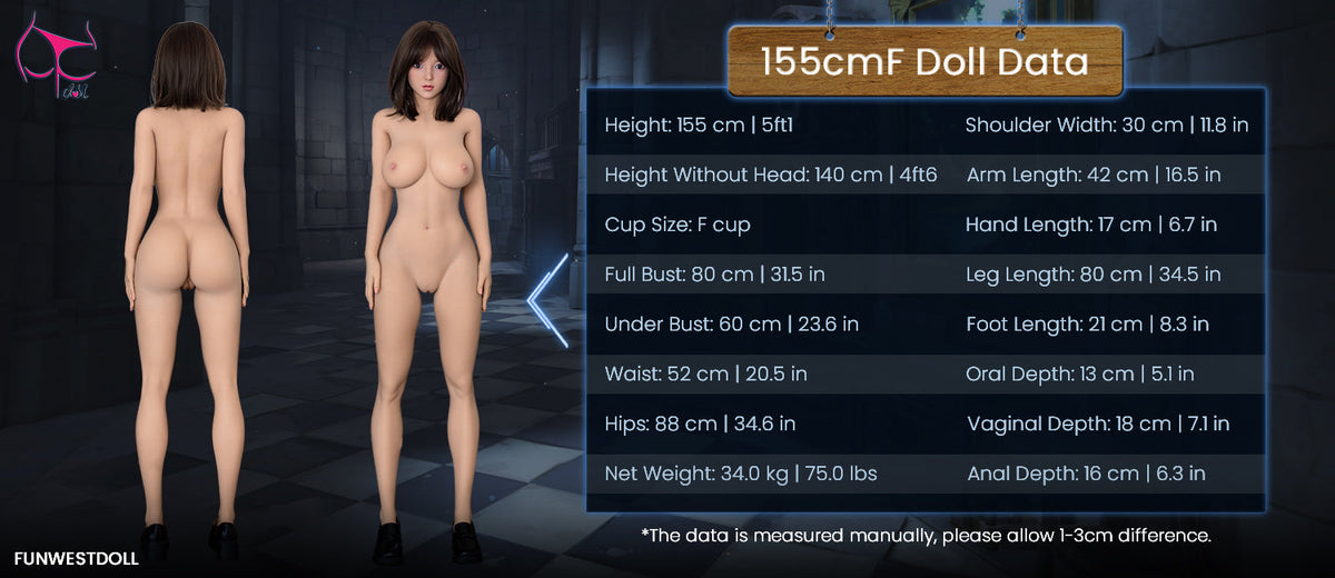 155cm/5ft1 F-cup TPE Sex Doll – Nika
