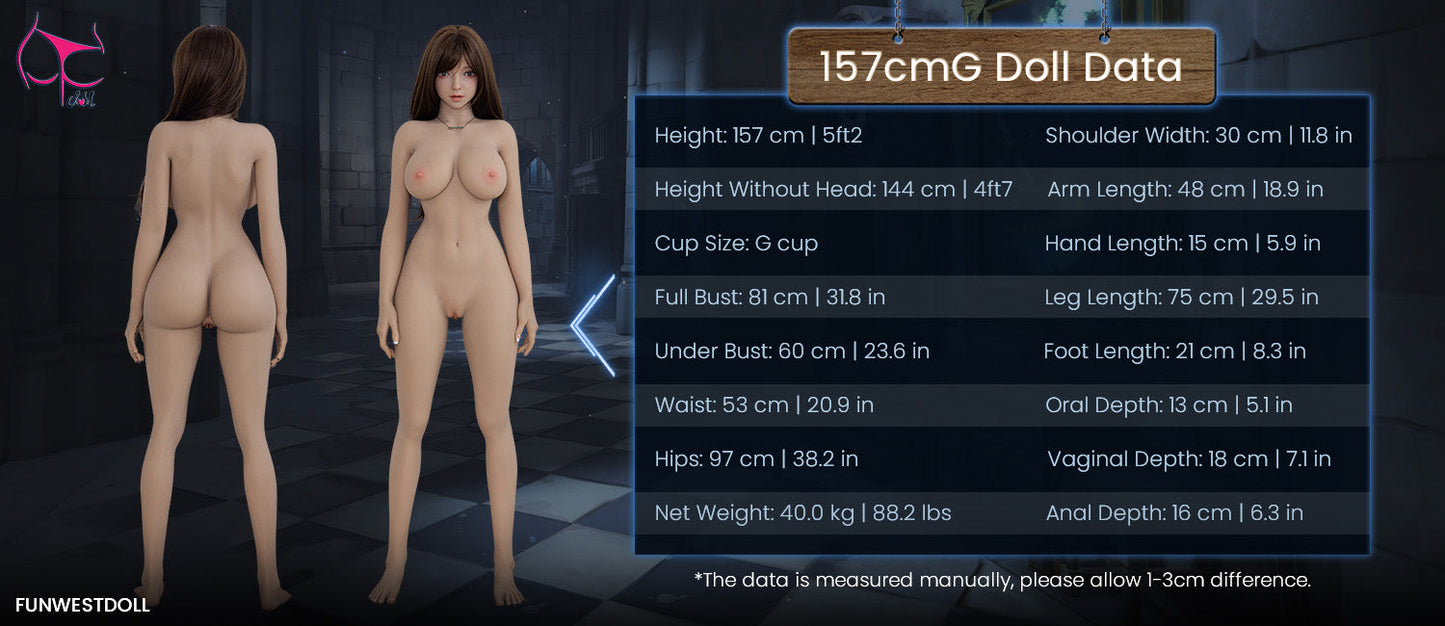 157cm/5ft2 G-cup TPE Sex Doll – Giselle