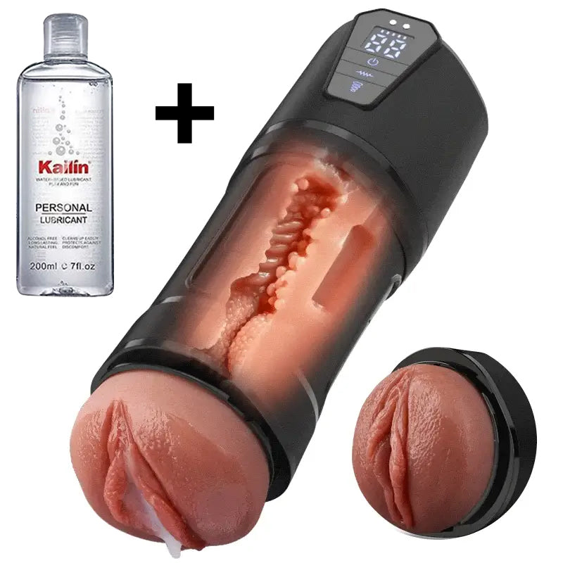 Challenger - 10 Vibrations, 5 Suctions, Ultra-Realistic Vagina, Simulated Masturbator, Star-starring identical mold production [free of tax]【❤️Discreet Shipping】