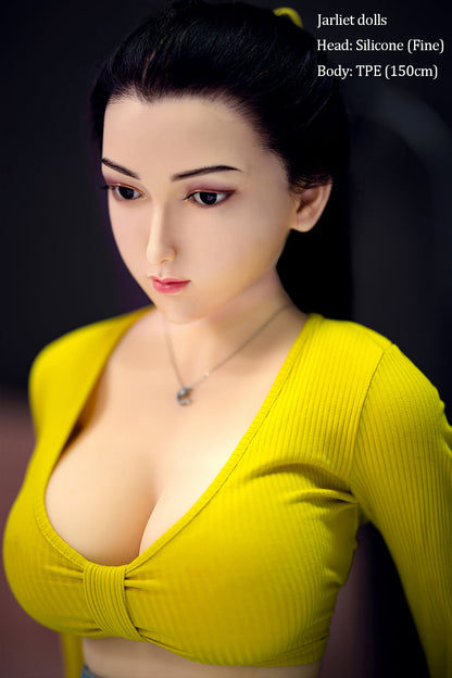 150cm/4ft9 D-cup Silicone Head TPE Body Sex Doll – Riona