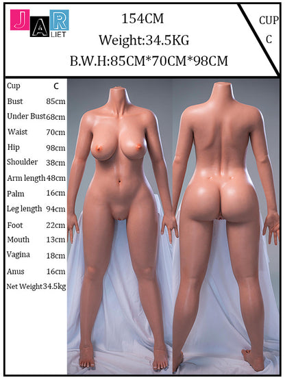 154cm/5ft1 F-cup Silicone Sex Doll – Tira