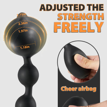 3 IN 1 Inflatable Anal Dilator Sex Toy With Cock Ring
