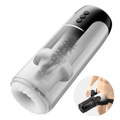 Saith - Free Masturbator 7-Mode Telescoping Vibration with 42°C Heating for Intense Solo Sessions