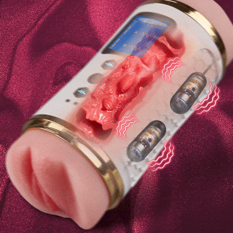 Throb - Fleshy Labia & Anal Tight Experience Dual-End Sucking in One Automatic Male Masturbator