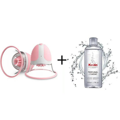 Vibrating Sucking 360° Rotational Stimulation Nipple Sucker