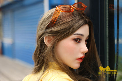 159cm/5ft2 F-cup Silicone Head TPE Body Sex Doll – Eileen