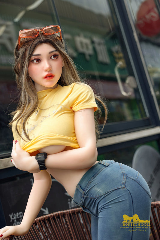 159cm/5ft2 F-cup Silicone Head TPE Body Sex Doll – Eileen