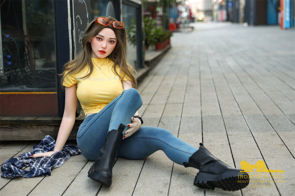 159cm/5ft2 F-cup Silicone Head TPE Body Sex Doll – Eileen