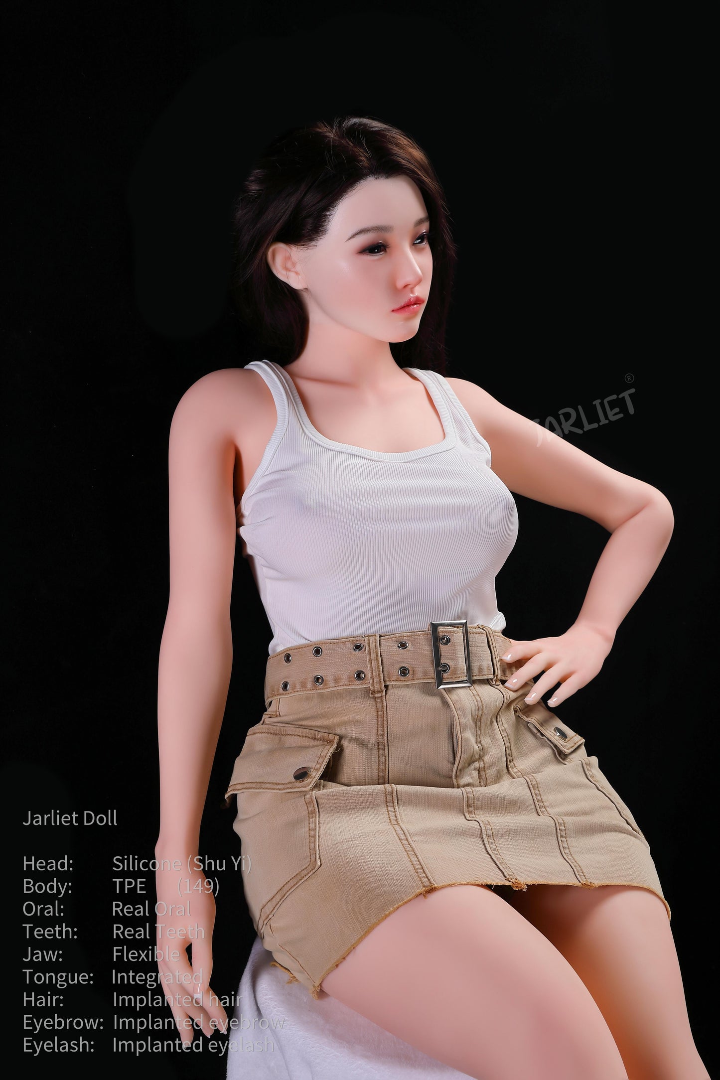 149cm/4ft9 D-cup Silicone Head TPE Body Sex Doll – Elowen (US IN STOCK)