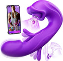 MOOLIGIRL Sucking Vibrator Women Sex Toys - AI Sync Flapping G Spot Vibrator Dildo with 7 Suction & Vibration Modes for Clitoral Nipple Stimulation, App Control Couples Thrusting Adult Toys & Games