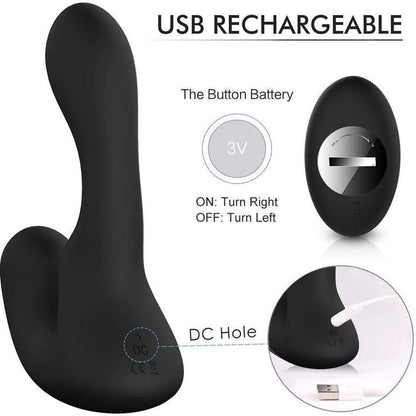 9 Vibrating Double Motor 30° Wave-Motion Prostate Massager