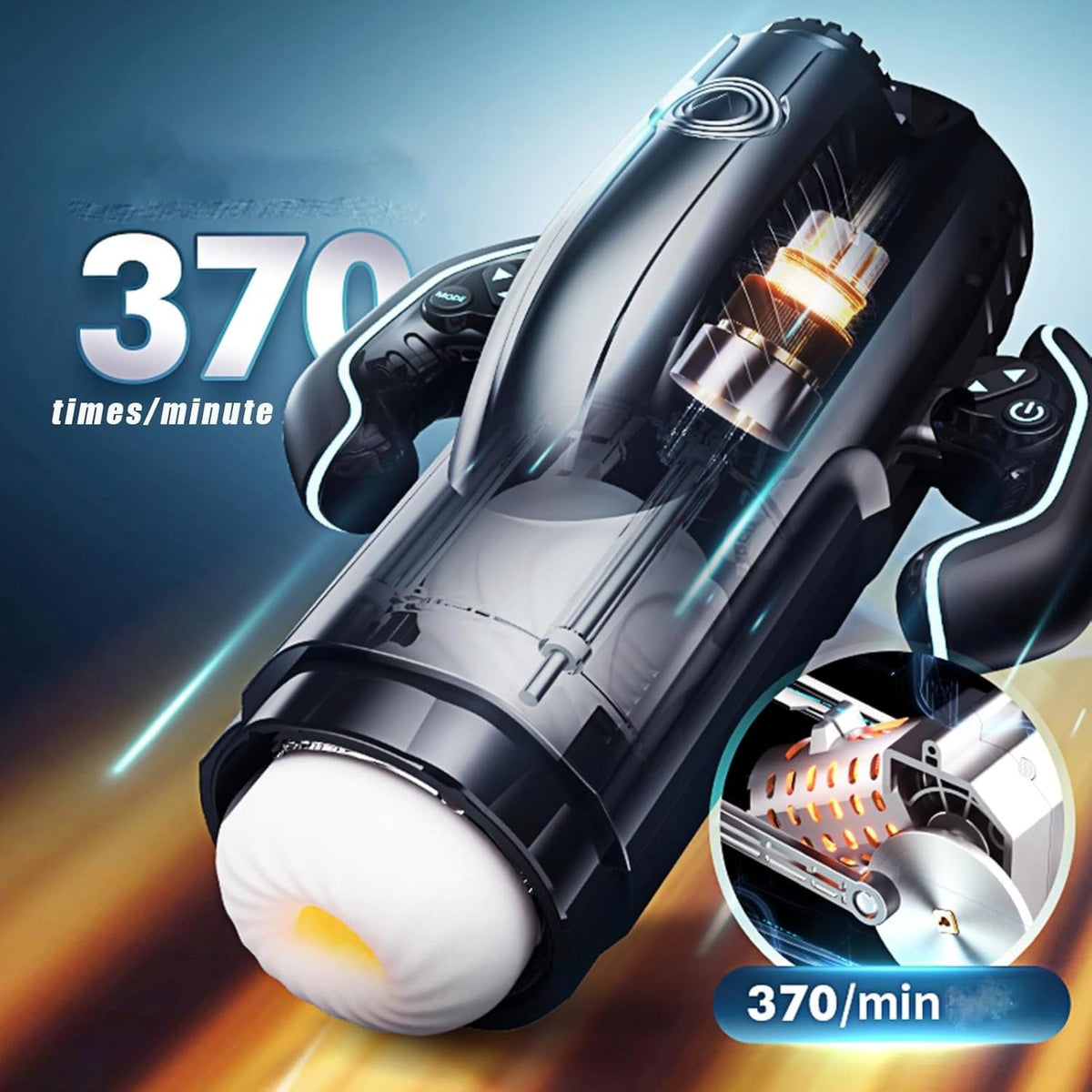 LETEN XS9 High-end Stroker 10 Sucking Thrusting 5 Speeds Heating Masturbator