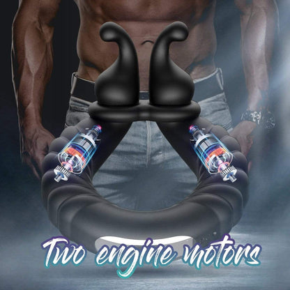 Perineum Massager | Vibrating Dual Penis Ring