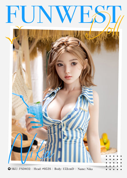 152cm/5ft D-cup Silicone Sex Doll – Nika (EU IN STOCK)