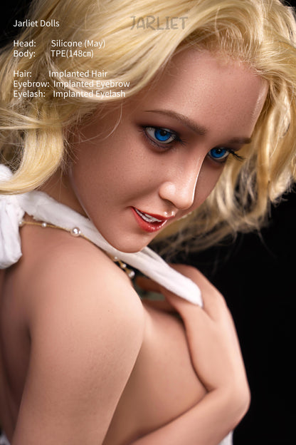 148cm/4ft9 G-cup Silicone Head TPE Body Sex Doll – Isolde