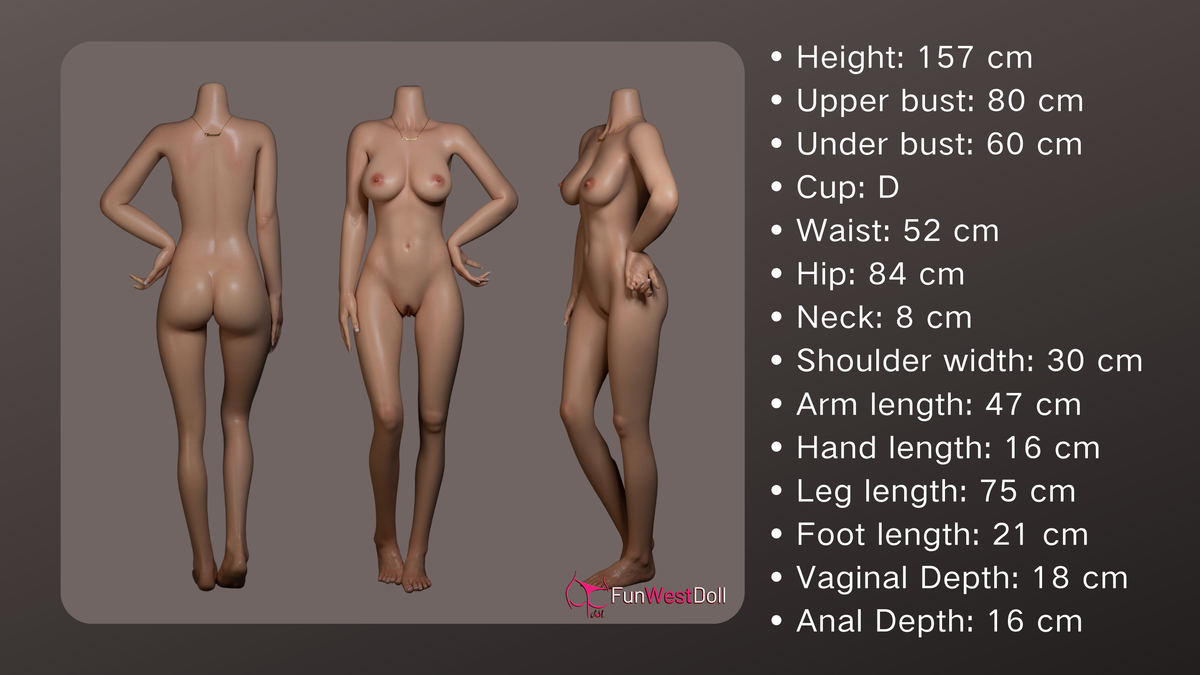 157cm/5ft2 D-cup Silicone Sex Doll – Alexa