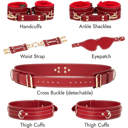 Buyging™ Sex Bondage BDSM Kit Restraints 7PCS Sets
